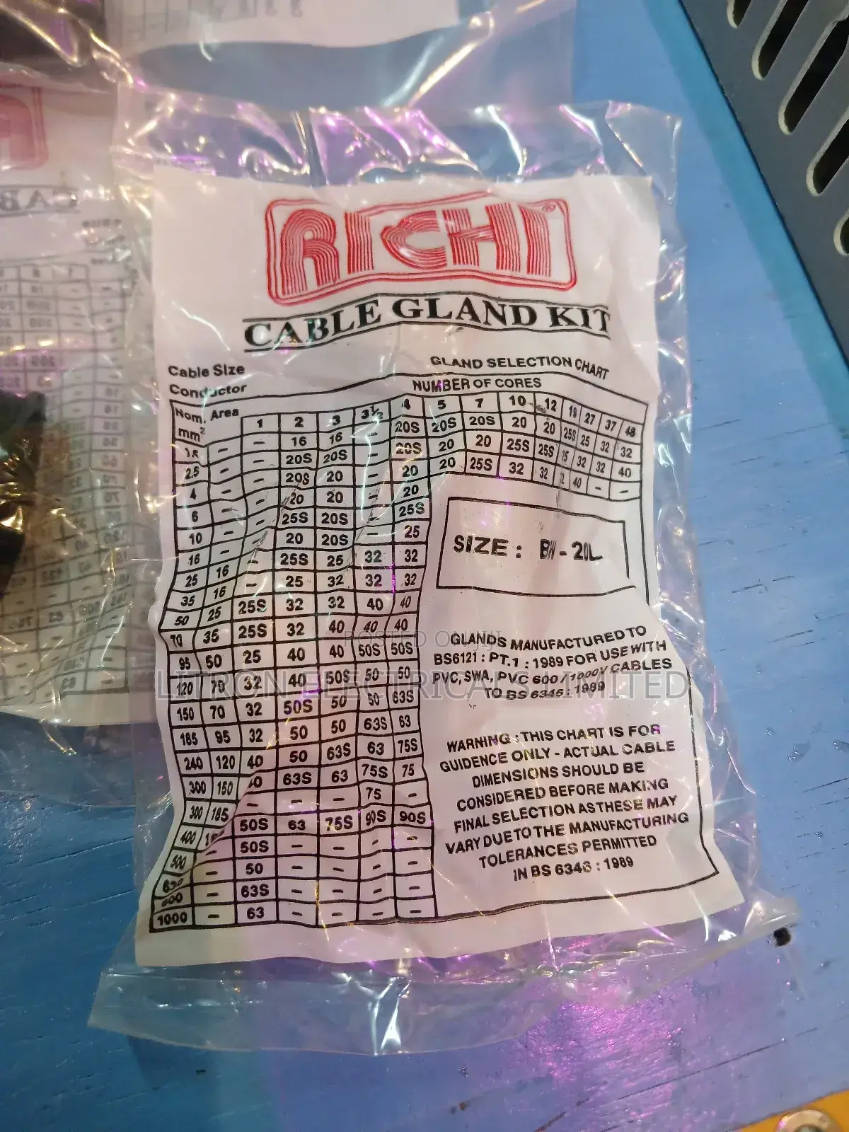 Cable Gland 20L