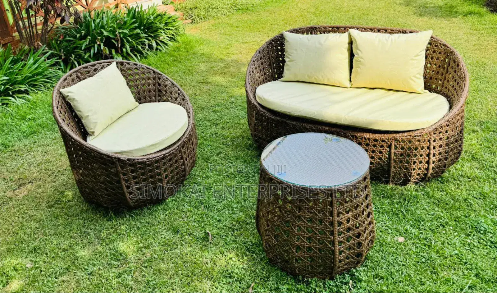 3 Seater Outdoor Rattan Seat