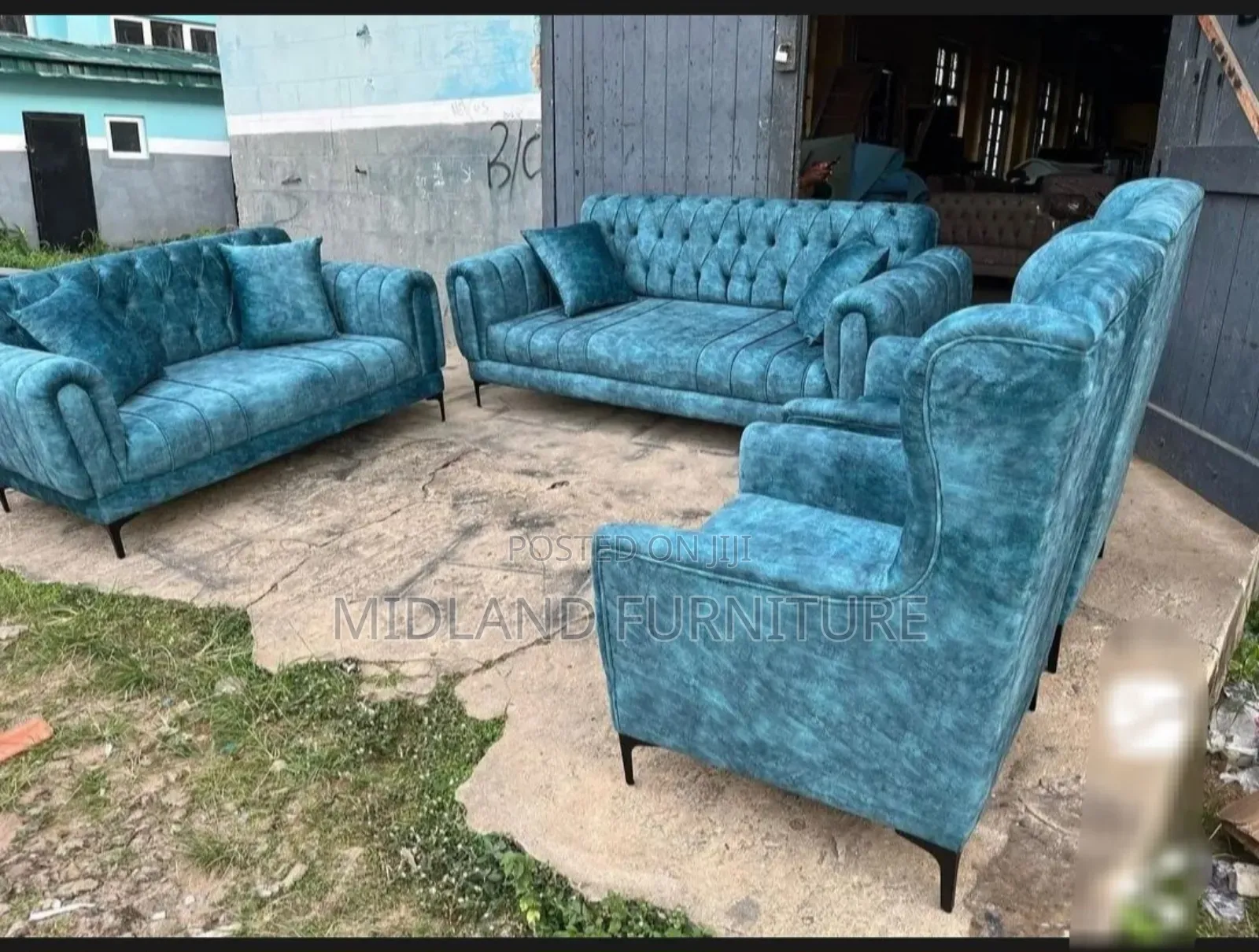 Sofa Set / Sofa With Highback Chairs