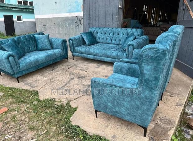 Sofa Set / Sofa With Highback Chairs - thumbnail 2