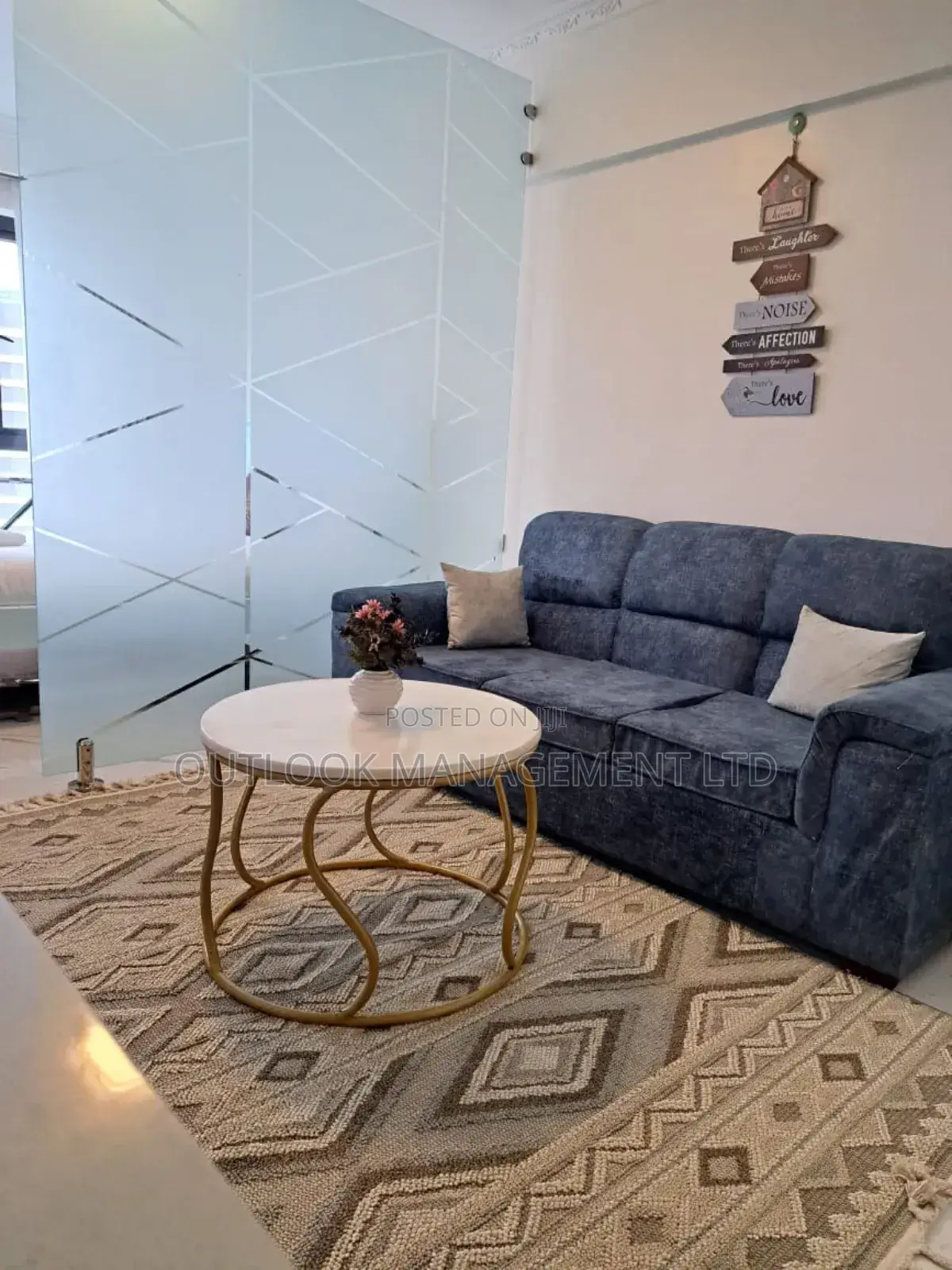Partitioned Furnished Condo Studio to Let in Kilimani
