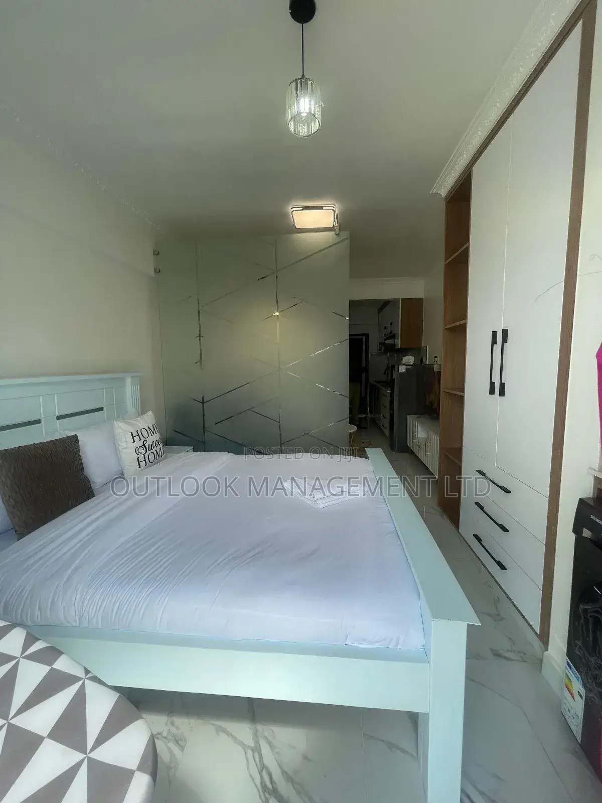 Partitioned Furnished Condo Studio to Let in Kilimani