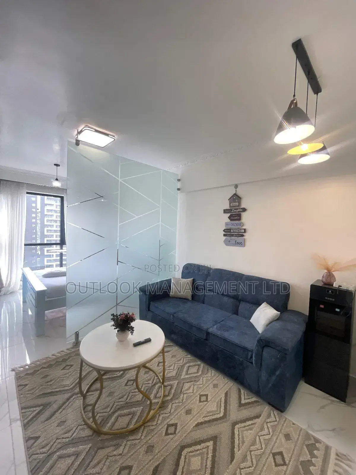 Partitioned Furnished Condo Studio to Let in Kilimani