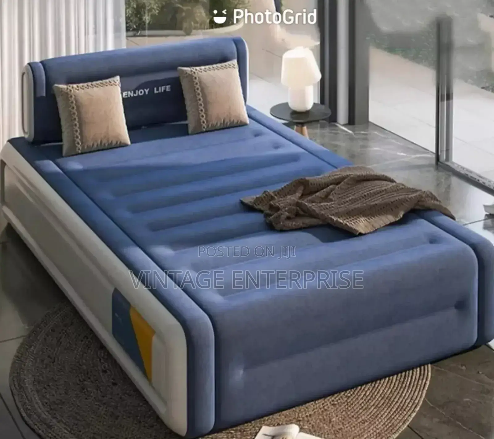 Double King-Size Inflatable Bed With Electric Pump ••√