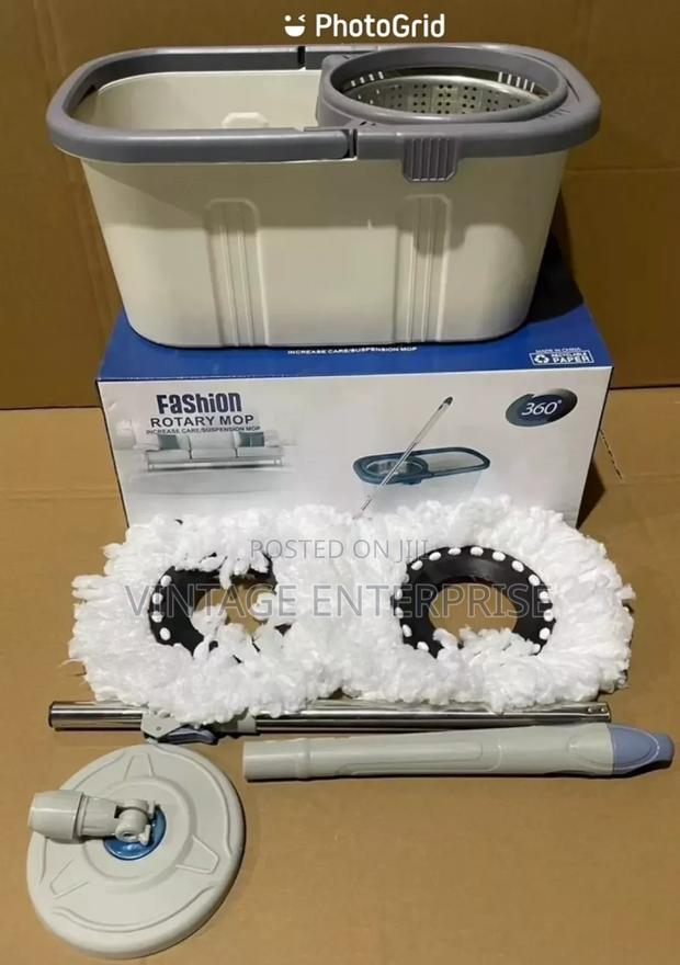 Quality Bucket Washer With Spin Cleaning Mop ••√ - main view