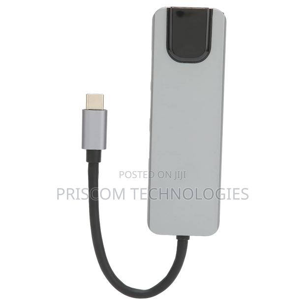 Type C Docking Station, 5 In 1 Type C Hub Adapter Converter - thumbnail 2
