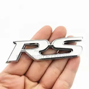 Sticker RS White With Silver