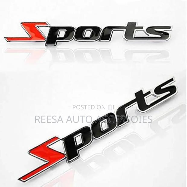 Sticker Sport Black Red