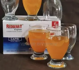 Glasses .Redberry Capri Glasses 6pcs Set 