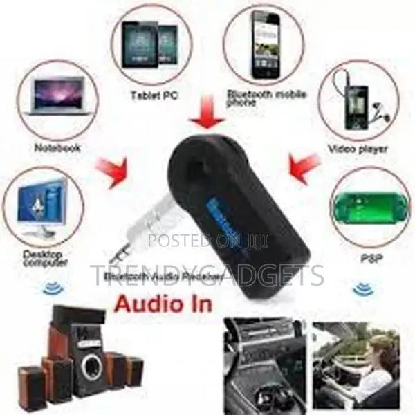Bluetooth Aux Jack Audio Receiver Adapter