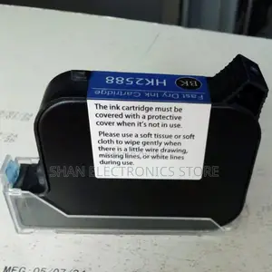 Quick Dry Ink Cartridge for Handheld Inkjet Printer -Black)