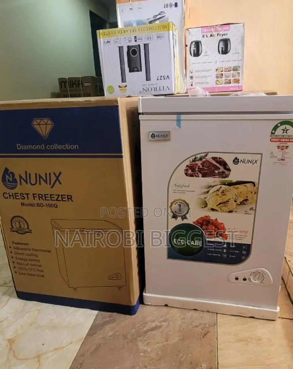 Nunix 100 Litres Power Saver Deep Freezer