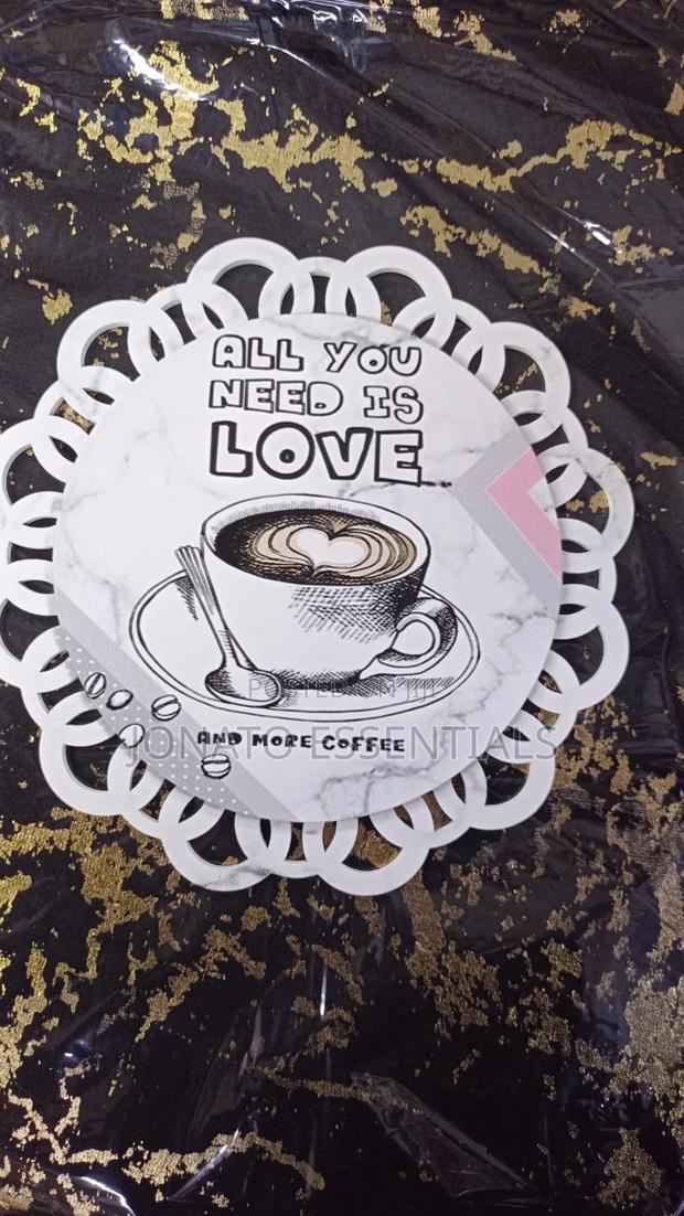 2 Piece Coffee Tea Themed Drink Coasters - thumbnail 3