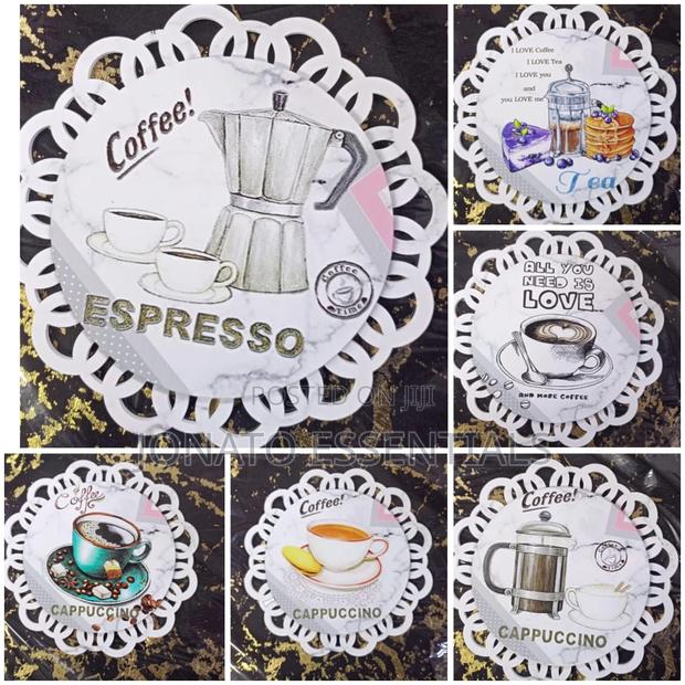 2 Piece Coffee Tea Themed Drink Coasters