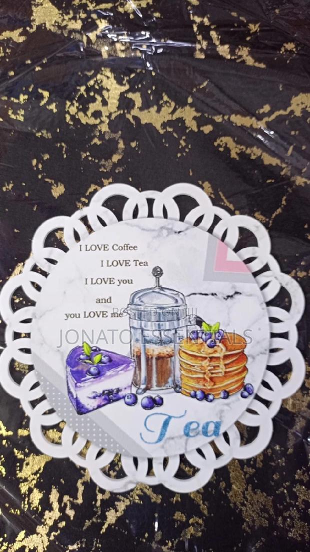 2 Piece Coffee Tea Themed Drink Coasters - thumbnail 5