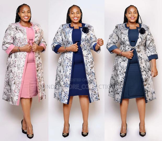 High End Plus Size Fitting Long Coat Turkey Dresses - main view