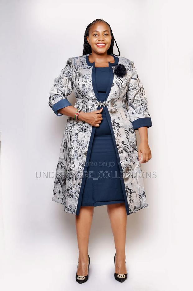 High End Plus Size Fitting Long Coat Turkey Dresses - thumbnail 4