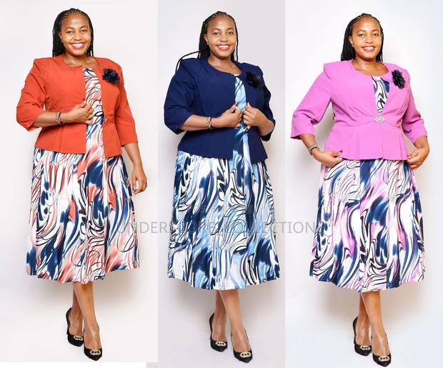 High End Plus Size Fitting Turkey Skater Dresses With Coat