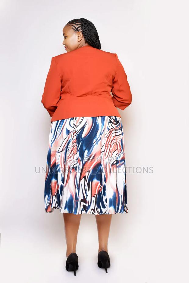 High End Plus Size Fitting Turkey Skater Dresses With Coat - thumbnail 6