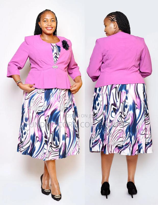 High End Plus Size Fitting Turkey Skater Dresses With Coat - thumbnail 8
