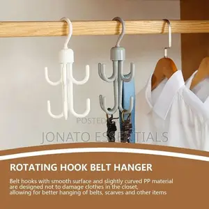 4 Claws Rotating Tie and Belt Hanger