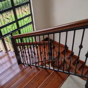 Staircase With Wood Finish