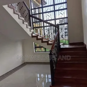 Staircase With Wood Finish