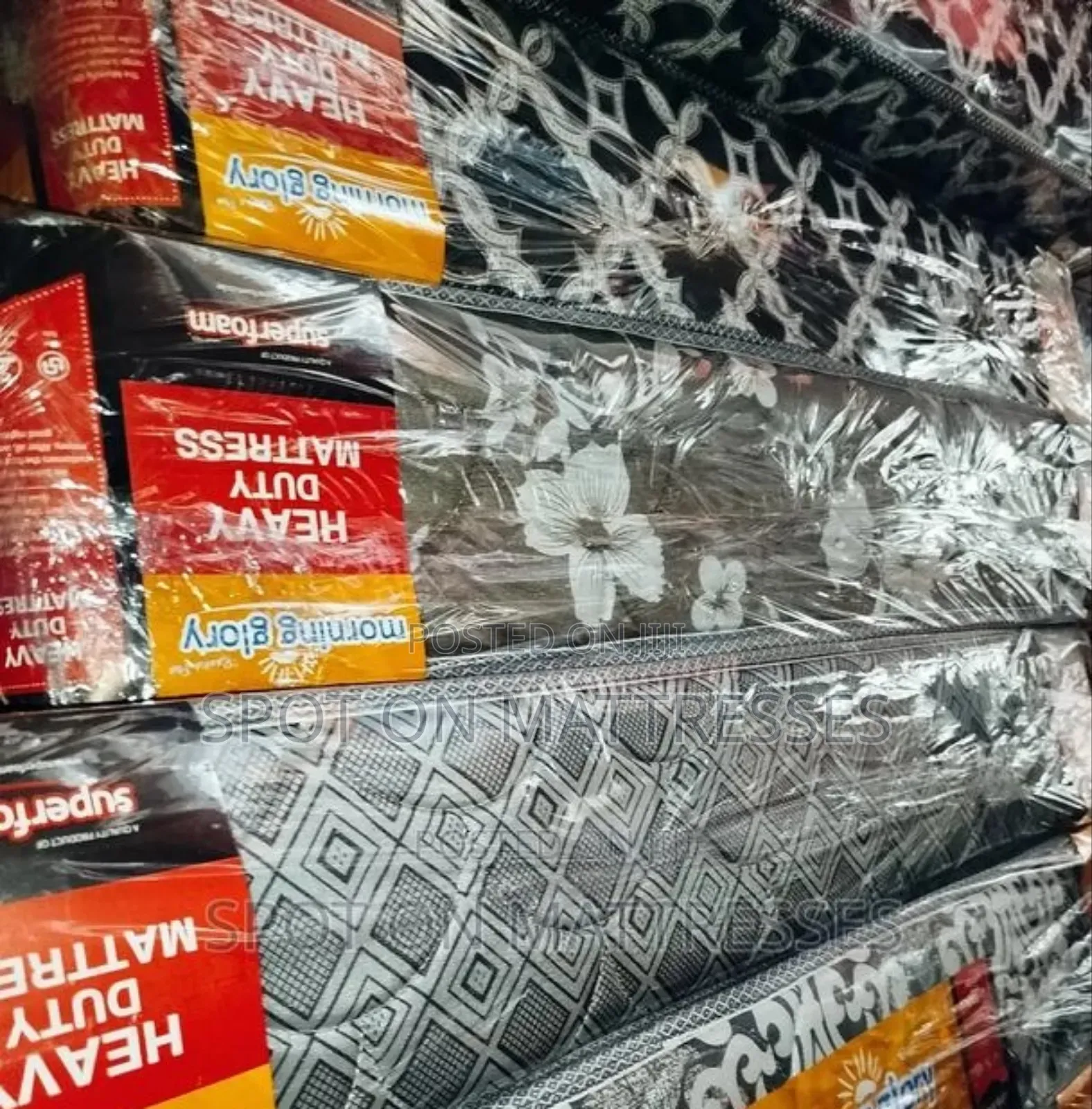 4by6 8inch Heavy Duty Quilted Mattresses + Free Delivery.