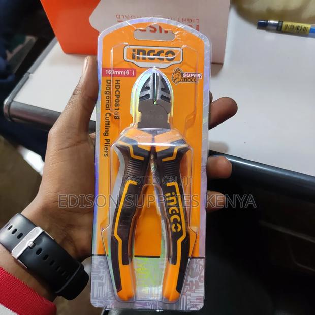 INGCO Diagonal Cutting Pliers 6" Cable Wire Cutting Pliers 6 - thumbnail 3