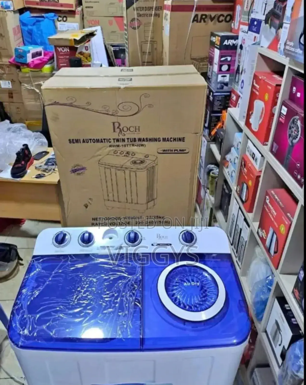 Adorable Roch 10kg Semi-Auto Washing Machine RWM-10tl
