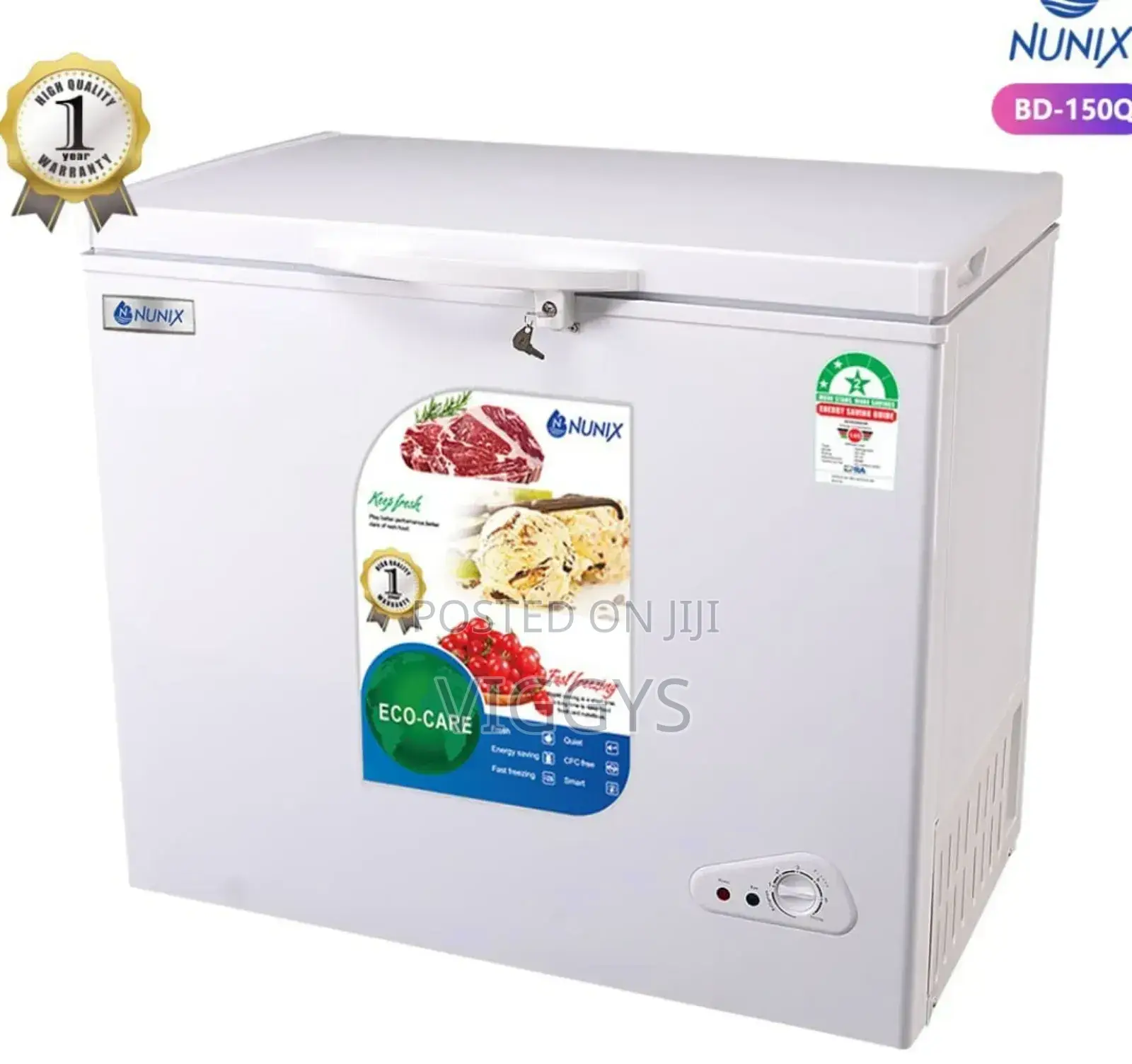 Nunix 150litres Chest Freezer BD/150QNUNIXL