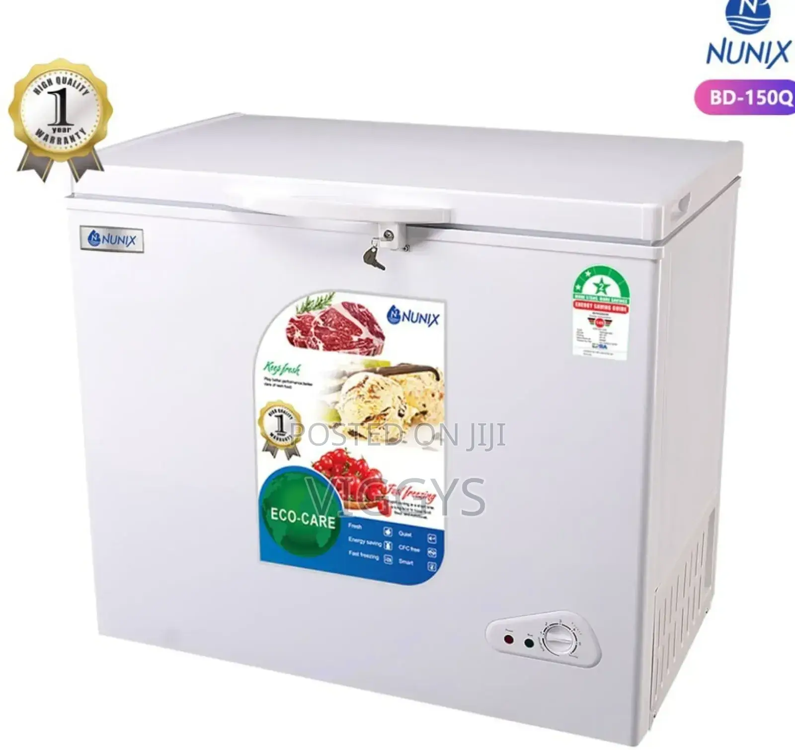 New Nunix 150litres Chest Freezer BD/150QNUNIXL