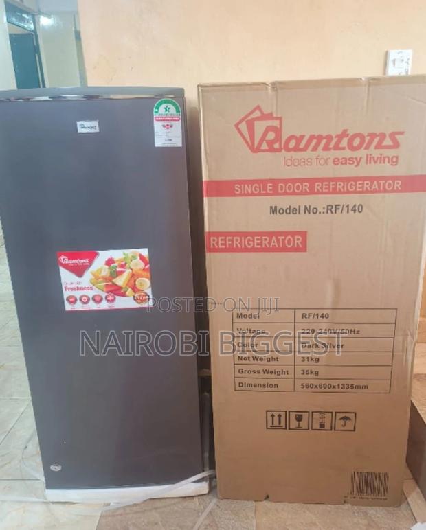 Ramtons Rf/140-single Door 180lt Fridge-silver