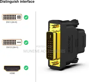 DVI to HDMI, Bidirectional DVI DVI-D to HDMI Male to Female