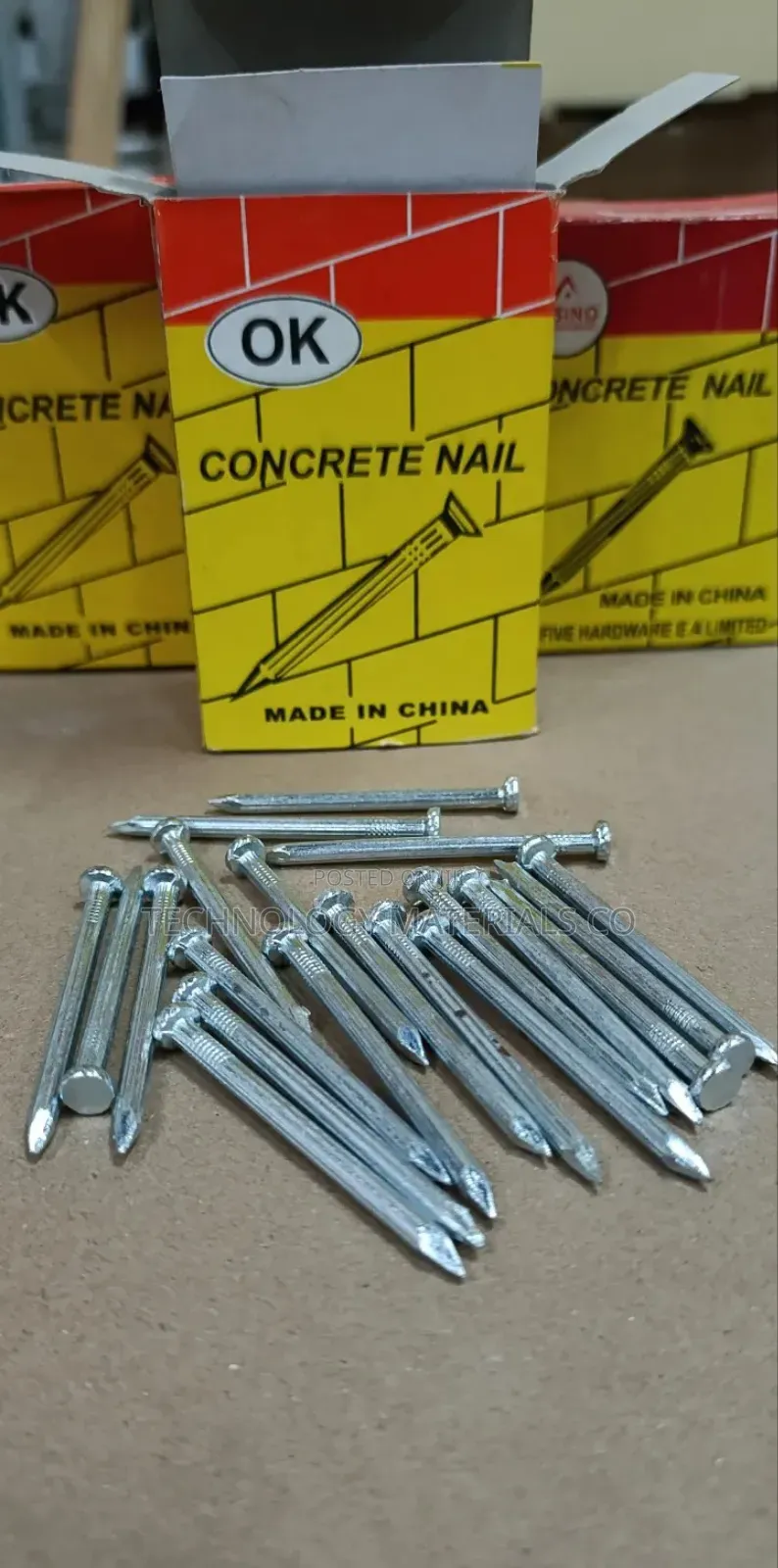 Concrete Steel Nails (2.5 Inches)