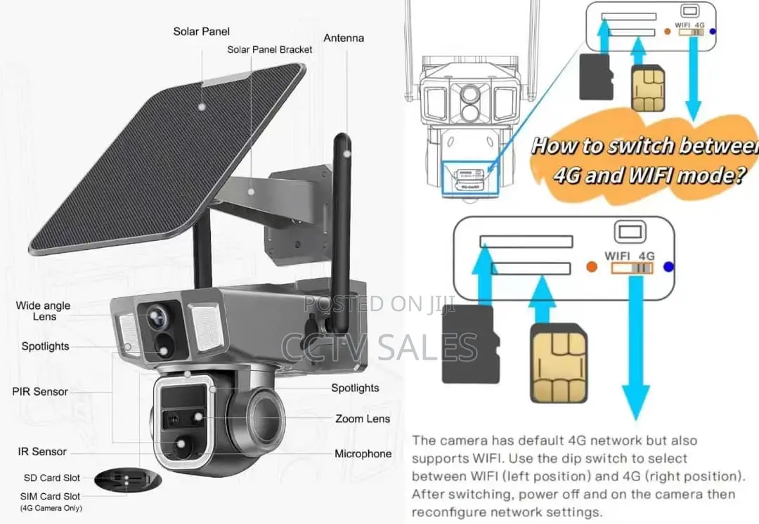 Advanced Solar Powered Remote View CCTV Camera