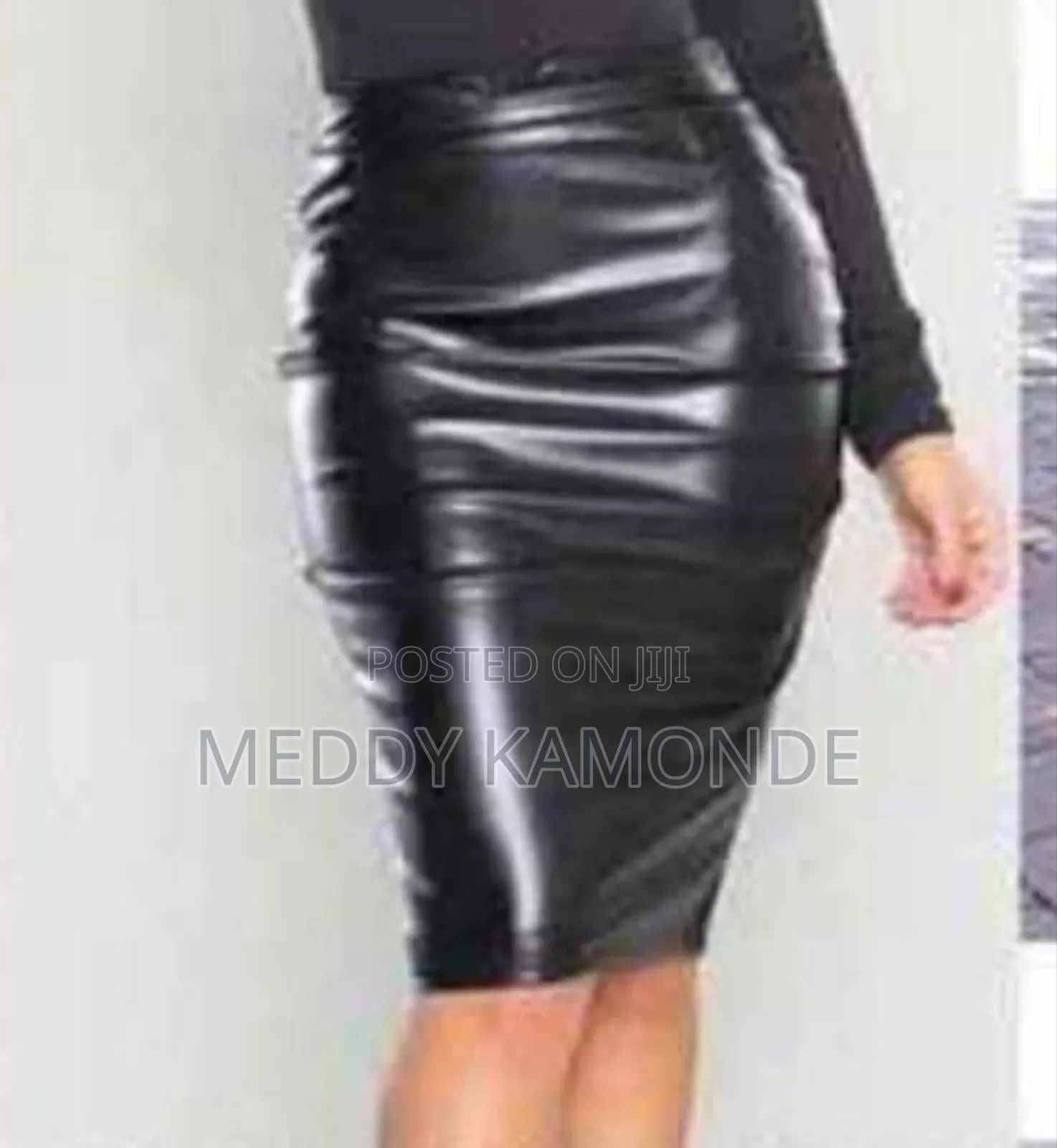 Designer Leather Skirt