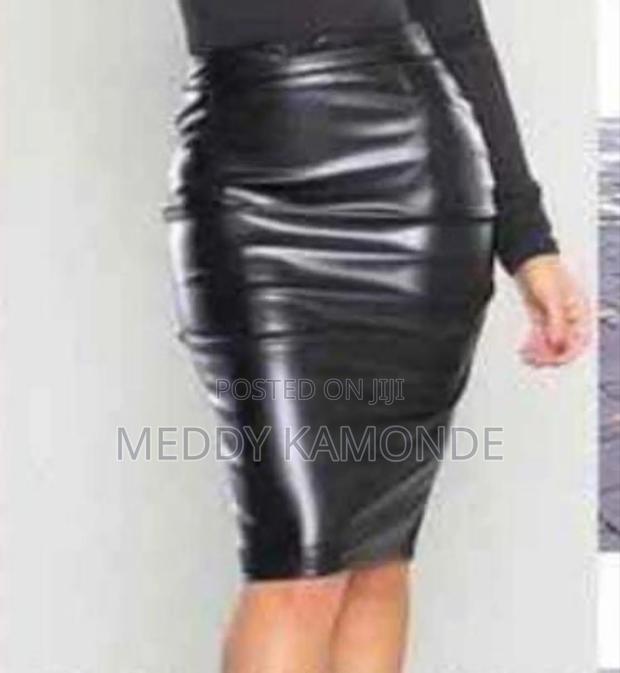 Designer Leather Skirt - thumbnail 2