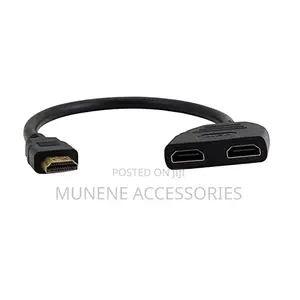 HDMI Male to Dual HDMI HDTV Female Splitter Adapter Out
