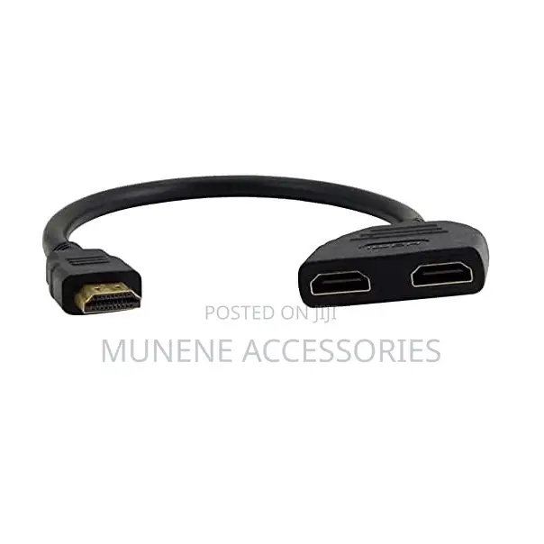 HDMI Male to Dual HDMI HDTV Female Splitter Adapter Out