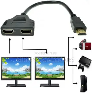 HDMI Male to Dual HDMI HDTV Female Splitter Adapter Out
