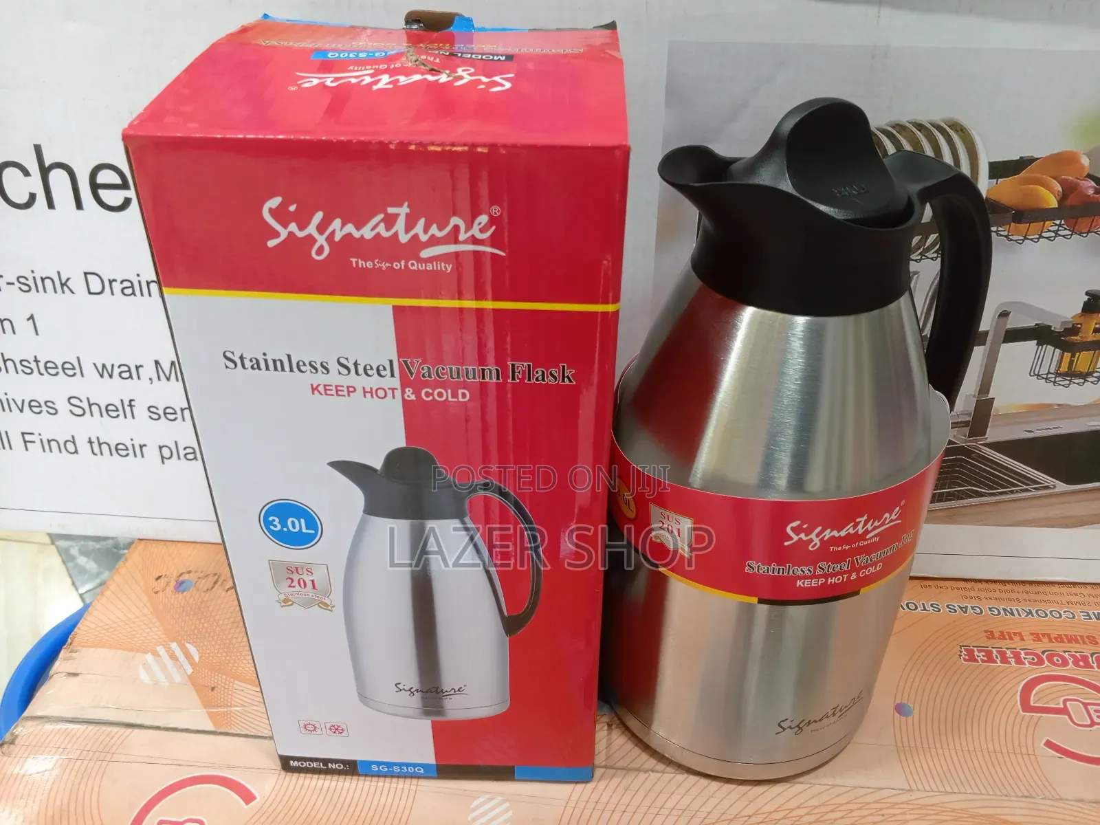Stainless Steel Vacuum Flask 3L