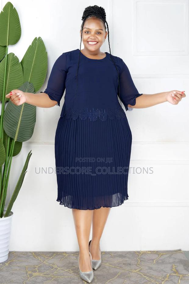 Executive Ladies Casual Chiffon Dresses - thumbnail 2