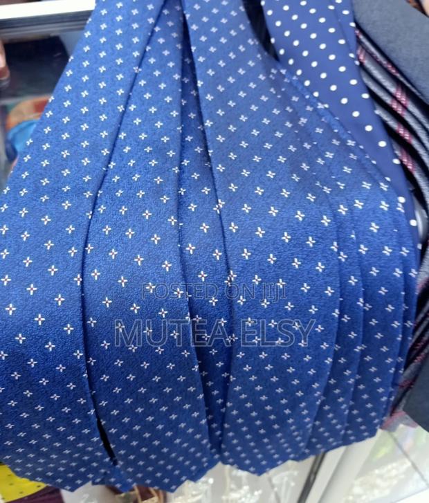 Navyblue Stripped Executive Single Ties - thumbnail 2