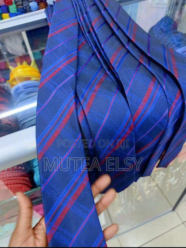 Navyblue Stripped Executive Single Ties - thumbnail 3