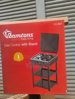 New Ramtons 4 Burner Standing Cooker With Shelf R/B4g