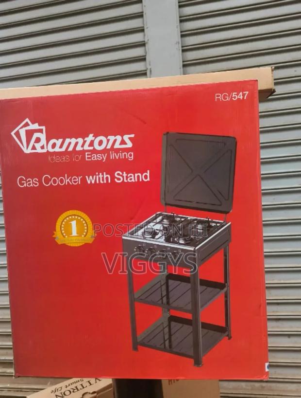 New Ramtons 4 Burner Standing Cooker With Shelf R/B4g