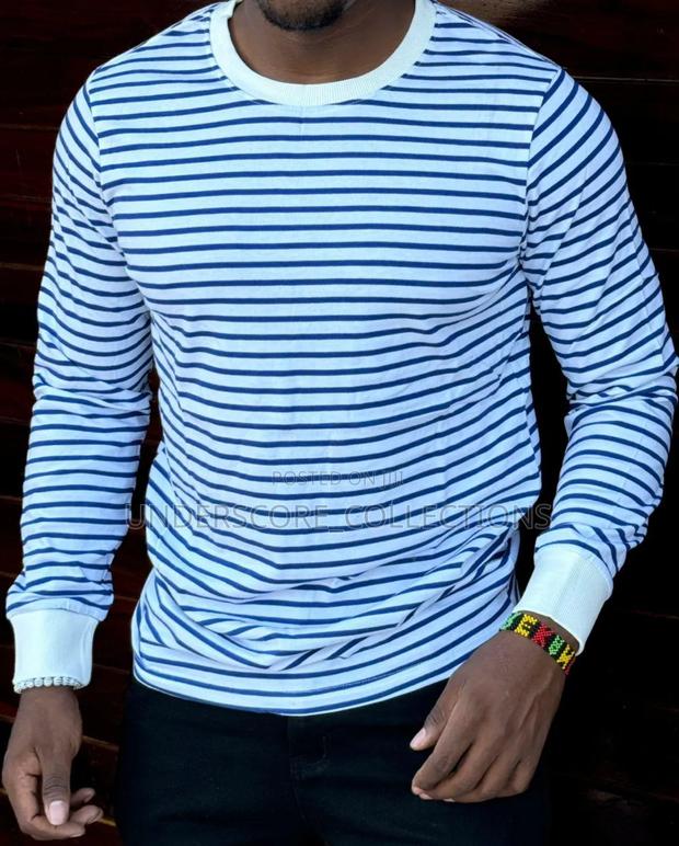 Classy Unisex Stripped Longsleeved Tshirts - main view