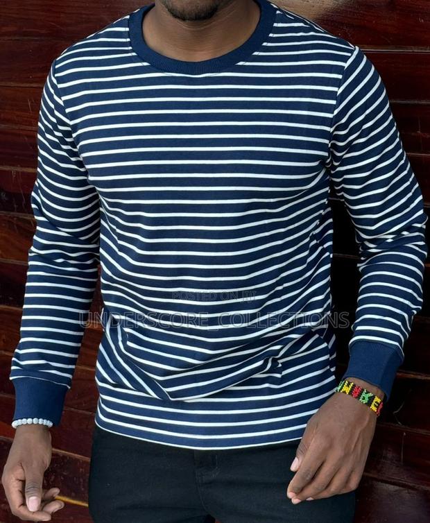 Classy Unisex Stripped Longsleeved Tshirts - thumbnail 3