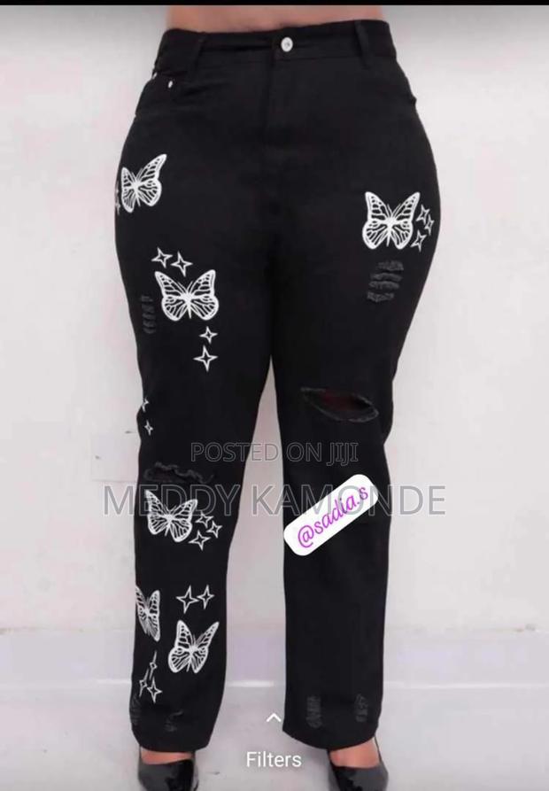 Designer Stylish Mummy Jeans - thumbnail 2